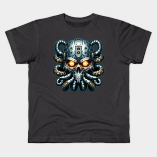 Biomech Cthulhu Overlord S01 D32 Kids T-Shirt